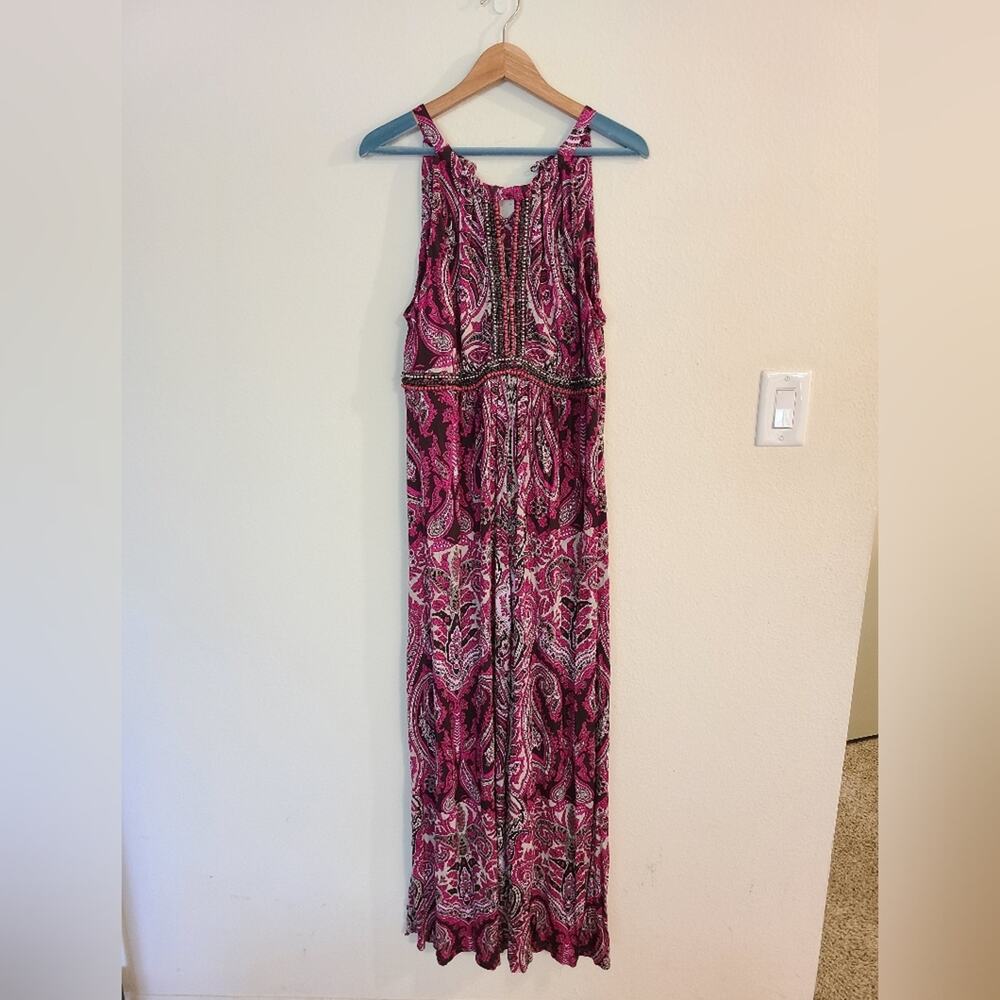 Inc International Concepts Plus Sized Women's Paisley Maxi Dress 2x
